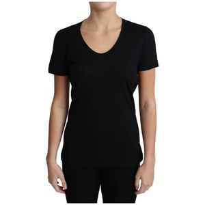 Dolce & Gabbana, Dames, Tops, Zwart, Maat: XS Wol,