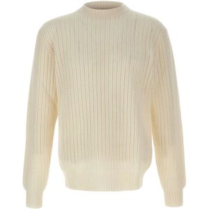 Filippo De Laurentiis, Heren, Truien, Wit, Maat: M Wol,