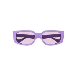 Gucci Zonnebril Gg1534S Line GG Logo , Purple , unisex , Maat: 55 MM