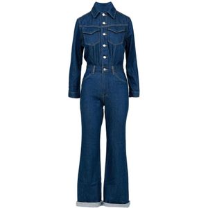 Levi's, Dames, Jumpsuits & Playsuits, Blauw, Maat: S Denim,