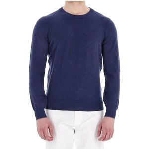 Brunello Cucinelli, Heren, Truien, Blauw, Maat: XL Kasjmier,