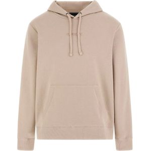 Guess, Heren, Sweatshirts & Hoodies, Beige, Maat: M Katoen,