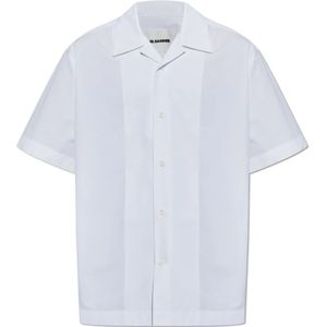 Jil Sander, Heren, Overhemden, Wit, Maat: XL Katoen,