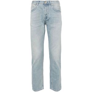 Eleventy, Heren, Jeans, Blauw, Maat: W31 Katoen,