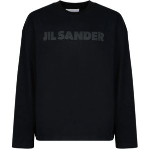 Jil Sander, Heren, Tops, Zwart, Maat: L Katoen,