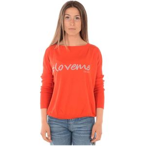 Liu Jo, Dames, Truien, Rood, Maat: M Viscose,