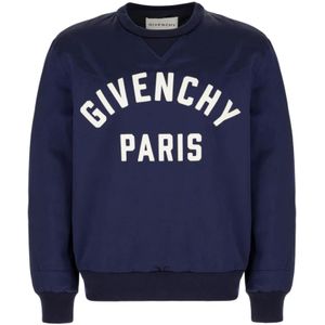 Givenchy, Heren, Sweatshirts & Hoodies, Blauw, Maat: M