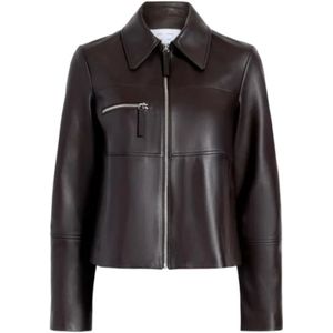 Proenza Schouler, Dames, Jassen, Bruin, Maat: M Leer,