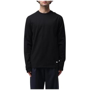 Jil Sander, Heren, Tops, Zwart, Maat: S Katoen,
