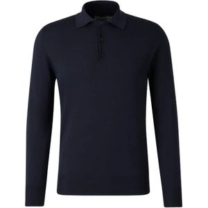Canali, Heren, Tops, Blauw, Maat: S Wol,