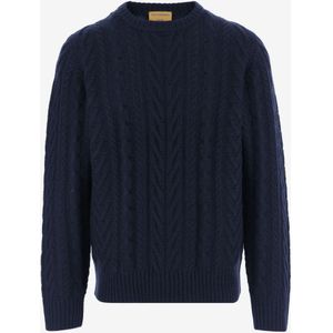 Guest In Residence, Heren, Truien, Blauw, Maat: L Kasjmier,