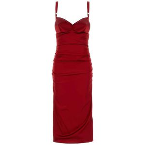 Dolce & Gabbana, Dames, Jurken, Rood, Maat: XS Zijde,
