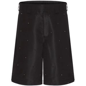 Valentino, Heren, Korte broeken, Zwart, Maat: S Zijde,