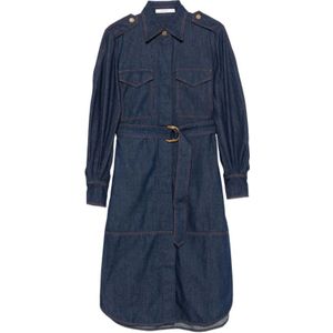 Zimmermann, Dames, Jurken, Blauw, Maat: L Katoen,