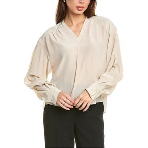 Brunello Cucinelli, Dames, Blouses & Shirts, Beige, Maat: L