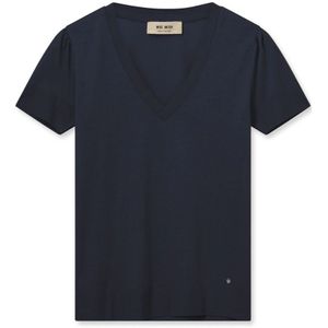 MOS MOSH - Trui - Marine - Slanke Pasvorm - V-hals