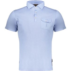 Moorer, Heren, Tops, Blauw, Maat: XL Katoen,