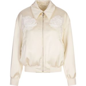 Jil Sander, Dames, Jassen, Wit, Maat: XS Zijde,