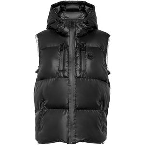 Plein Sport, Dames, Jassen, Zwart, Maat: S Nylon,