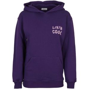 Livincool, Dames, Sweatshirts & Hoodies, Paars, Maat: S Katoen,
