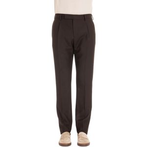 Lardini, Heren, Broeken, Bruin, Maat: XL Wol,