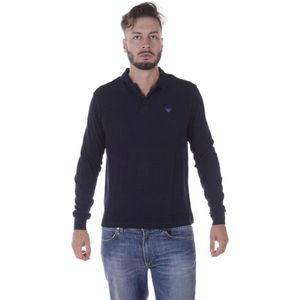 Armani Jeans, Heren, Tops, Blauw, Maat: S Katoen,