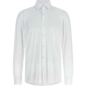 Hugo, Heren, Overhemden, Wit, Maat: M Polyamide,