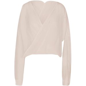 Jucca, Dames, Blouses & Shirts, Roze, Maat: M Katoen,