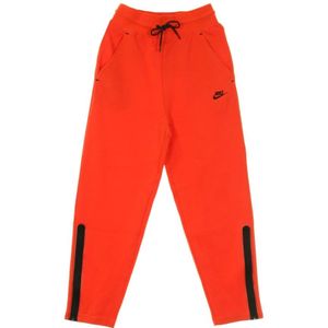 Nike, Dames, Broeken, Rood, Maat: M Fleece,