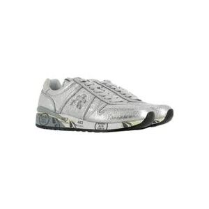 Premiata Zilveren Leren Diane Sneakers , Gray , Dames , Maat: 38 EU