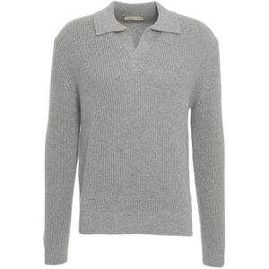 Daniele Fiesoli, Heren, Truien, Grijs, Maat: XL Kasjmier,