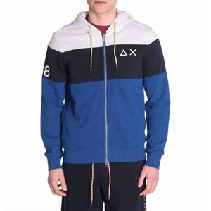 Sun68, Heren, Sweatshirts & Hoodies, Veelkleurig, Maat: S Katoen,