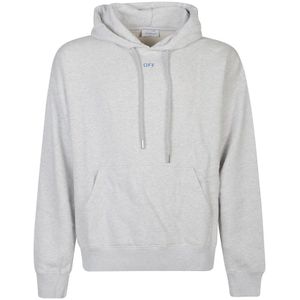 Off White, Heren, Sweatshirts & Hoodies, Grijs, Maat: S