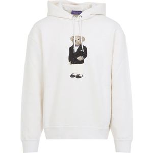 Ralph Lauren, Heren, Sweatshirts & Hoodies, Wit, Maat: M Katoen,