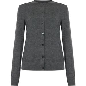 Burberry, Dames, Truien, Grijs, Maat: M Wol,