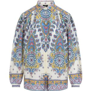 Etro, Dames, Blouses & Shirts, Veelkleurig, Maat: XS Katoen,