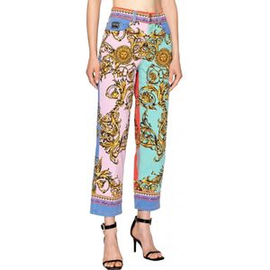 Versace Jeans Couture, Dames, Broeken, Veelkleurig, Maat: W26 Denim,