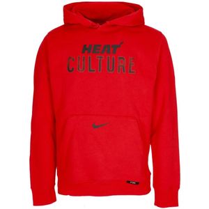 Nike, Heren, Sweatshirts & Hoodies, Rood, Maat: XL Katoen,