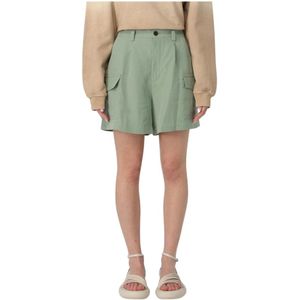 Woolrich, Dames, Korte broeken, Groen, Maat: W27 Wol,