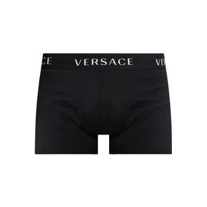Versace Boxershorts met logo , Black , Heren , Maat: M