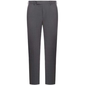 PT Torino, Heren, Broeken, Grijs, Maat: M Wol,