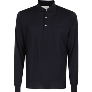 Filippo De Laurentiis, Heren, Tops, Blauw, Maat: M Wol,