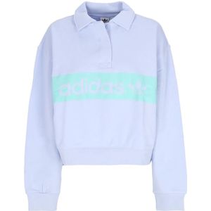Adidas, Dames, Sweatshirts & Hoodies, Blauw, Maat: XS Katoen,