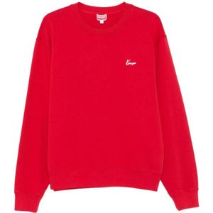 Kenzo, Heren, Sweatshirts & Hoodies, Rood, Maat: S
