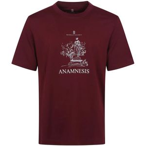 Brunello Cucinelli, Heren, Tops, Bruin, Maat: XL Katoen,