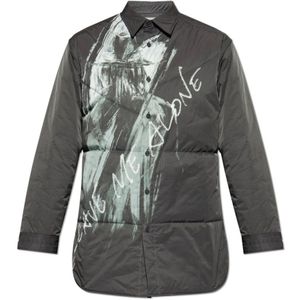 Yohji Yamamoto, Heren, Jassen, Grijs, Maat: L