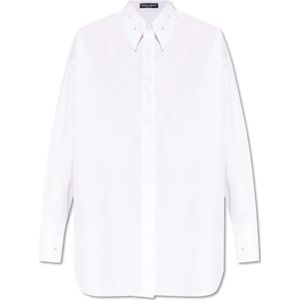 Dolce & Gabbana, Dames, Blouses & Shirts, Wit, Maat: 2XS Katoen,