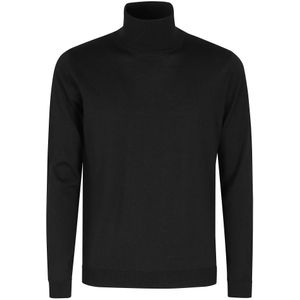 Roberto Collina, Heren, Truien, Zwart, Maat: 2XL Wol,