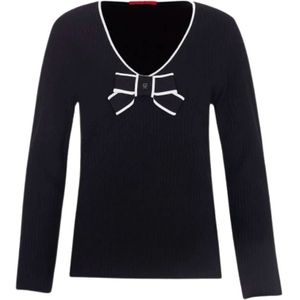 Carolina Herrera, Dames, Truien, Zwart, Maat: S Viscose,