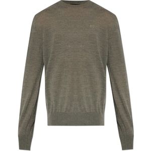 Dsquared2 Wollen trui , Gray , Heren , Maat: 2XL